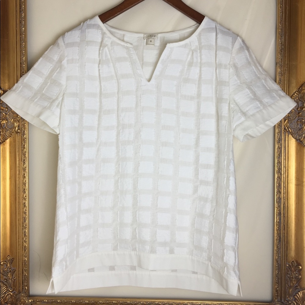 J. Crew Symmetrical Patchwork Top